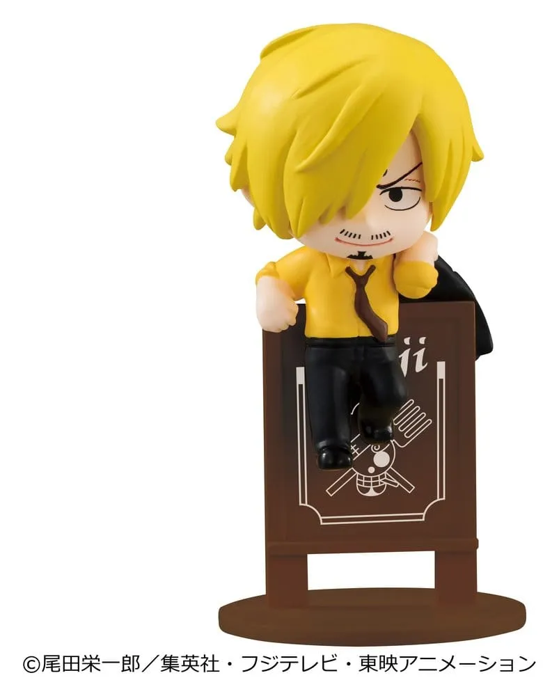 One Piece Ochatomo series Mini Figures Pirates Party 4 cm Blind Box Display (8) (Repeat)